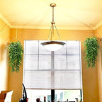 Artificial Hanging Plants 32-in Fake Hanging Plant Fake Ivy Vine Outdoor UV Resistant Plastic Plants (6, Green) - Image 7