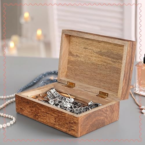Mela Artisans Scallop Wood Box - Medium Burnt, XL - Image 5
