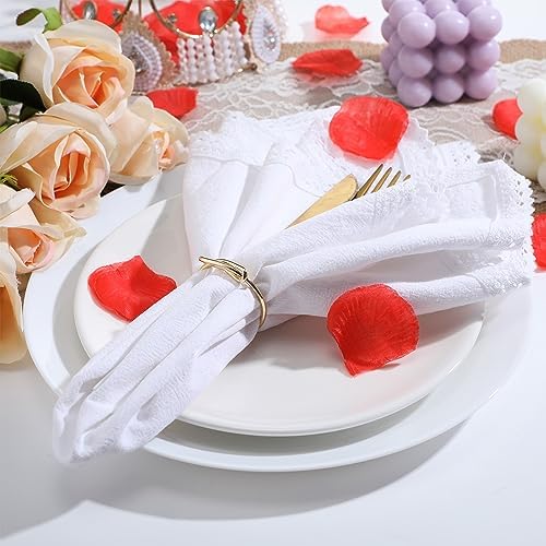 Sieral 36 Pcs Wedding Gold Napkin Rings Metal Cloth Holder Elegant Napkin Buckles for Bridal Shower Dining Table Decoration - Image 4