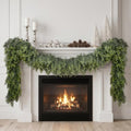 Hananona 9 FT Christmas Garland, 2 Pcs Real Touch Cedar Garlands by HANANONA