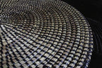 Senegal Placemats/African Bohemian Woven Seagrass Placemats/Natural Wicker Round Basket Placemats/Decorative Hanging Wicker Plates/Hanging Wall Decor (Black) - Image 5