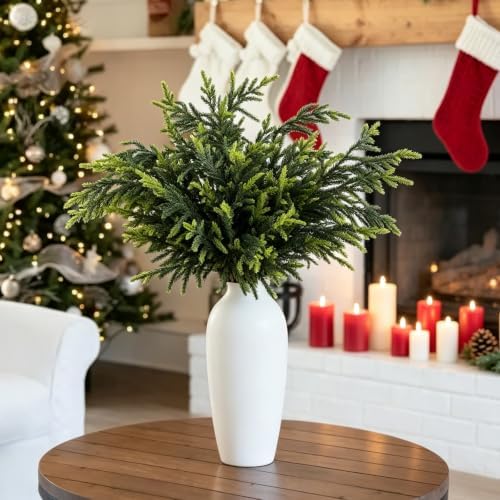 YGSEPCC 36" 8Pcs Christmas Decorations Norfolk Pine Branches for Home Decor - Image 7