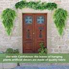 Hoteam 12 Pcs Artificial Hanging Greenery Plants, Eucalyptus,Persian Grass - Image 7