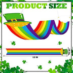 St. Patrick's Day Rainbow Ceiling Decoration Pot of Gold Decoration Leprechaun Hat Ceiling Decor Hanging Rainbow Cloud Ceiling Decoration with Gold Coins Garland Leprechaun Party Supplies 12 ft Long - Image 4