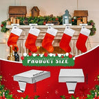Zonon 6 Pcs Christmas Stocking Holders for Mantle, Silver - Image 3