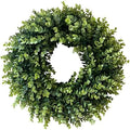 20” Wreaths for Front Door Spring Summer Green Boxwood Door Wreath for All Seasons Living Room Bedroom Window Wall Indoor Outdoor Farmhouse Easter St. Patrick's Independence Day Home Decoration by IPLNTS