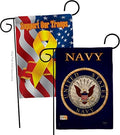 Navy Burlap Garden Flag - Pack Armed Forces USN Seabee United State American Military Veteran Retire Official Support Our Troops - House Banner Small Yard Gift Double-Sided Made In USA 13 X 18.5 by Breeze+Decor
