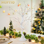 NUPTIO Artificial White Tree Branch for Christmas, 22.8 Inch, 2 Pcs - Image 3