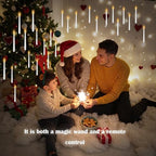 kakoya Flameless Floating Candles with Wand,36 Pcs Magic LED Hanging Taper Candles,Flickering Battery Operated Taper Candle with Wand Remote for Halloween Decorations Best Gift(White) - Image 6