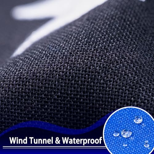 Thin Blue Line Flag 3x5 ft Deluxe Super Tough Series, Heavy Duty Spun Polyester, Back Police Flag High Wind, Durable Blue American Law Enforcement Flags for Outdoor Outside - Image 6