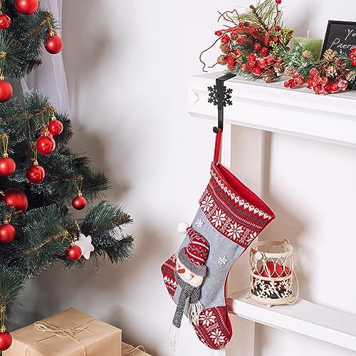 Lounsweer 12 Pcs Snowflake Christmas Stocking Holders - Image 4