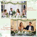 Canlierr 2 Pcs Large Mr & Mrs Sign with Artificial Flower Garland,Champagne - Image 5