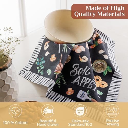Maison d' Hermine Cloth Napkins Set of 4 Reusable 100% Cotton (18" x 18") - Image 3
