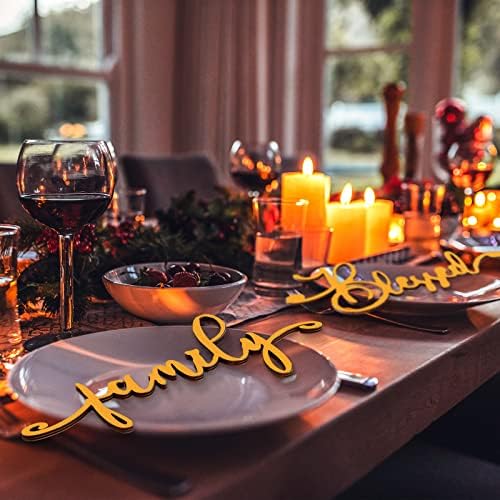 Jetec 40 Pieces Thanksgiving Decor Thankful Grateful Blessed, Gold - Image 5