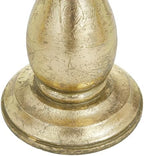 Deco 79 Mango Wood Decorative Candle Holder Turned Style Pillar Candle Stand, Set of 3 Candlestick Holder 10", 8", 6"H, Brass - Image 7