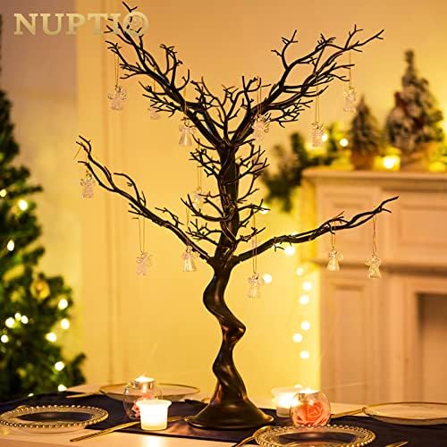NUPTIO Black Ornament Tree, 30 Inch Artificial Halloween Spooky Branch - Image 2