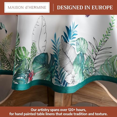 Maison d' Hermine Table Cloth Round Table Reusable 100% Cotton 63" Diameter - Image 2