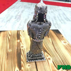 Muslim Armed Warrior Figurine Showpiece Accessory | Islamic Table Desk Home Decor | Islamic Decoration | Islamic Birthday Muslim Eid Ramadan Gift (2 x 3.3 x 8.8 Inches, Silver) - Image 3