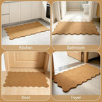 4 Pack Artificial Coir Doormats Scalloped 17 x 30 Inch, Blank Door Mats for Crafting with Non Slip Rubber Backing, Personalized Welcome Mat for DIY Painting, Entryway Porch Indoor Outdoor Door Rugs - Image 6