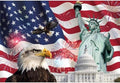 American Flags Backdrop 10x8ft Fabric 4th of July Backdrop for Independence Day Party Decoration Patriotic Backdrops Statue of Liberty Photos American Theme Party Memorial Day Backdrop by OFILA