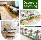 Shatex 14''x150ft Burlap Table Runner, High Density Burlap Roll for Rustic Wedding ,Outdoor Tables, Farmhouse Style Party, Home Decor for Christmas Festival Wedding Celebrate, 1roll 50yard - Image 5