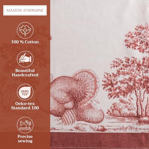 Maison d' Hermine Placemats Set of 4 Reusable 100% Cotton (13"x19") - Image 2