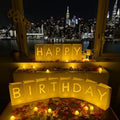 WYMM Happy Birthday Light Up Letters, 30 Tea Lights & 2000 Rose Petals by Wymm_SayYes