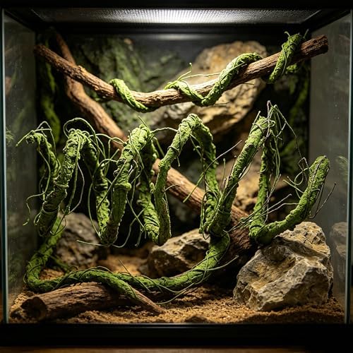 118"Green L Bendable Grapevines Garland Faux Tree Branch Wall Hanging Decor by Fosolasi