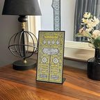 Kiswa of Kaaba Gate UV Printed Metal Table Decor, Islamic Wall Decorations for Home, Ramadan Decoration, Pray Room Decor by iwaconcept