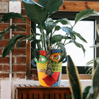 Midogaigai Abstract Face Planter Pots for Indoor Plants&Flowers Home Decor - Image 5