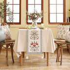 ISAENNE Designer Vintage Linen Extra Long Table Runner,118"x12"-Serenity F - Image 3
