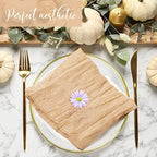 Mixweer 100 Pcs Gauze Cheesecloth Napkins 19.7 x 19.7 Inch, Camel - Image 5