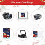 Shimeyao 54 Pcs Easter Sublimation Garden Flag Blank Bulk 12 x 18 Inches Blank Sublimation Flags DIY Polyester Heat Transfer Banner for 250 Years Decoration - Image 3