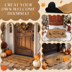 Nuanchu 6 Pcs Blank Coir Doormat Bulk Painting Kit 17x30, Scalloped - Image 6