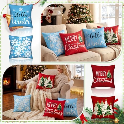 Mindsoft 20 Pcs Holiday Pillow Covers 18 x 18 Easter Pillow Cover Spring Summer 250th Anniversary Pillowcase Decorative Seasonal Cushion Case for Farmhouse Home Sofa(Seasonal) - Image 6