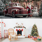 Classic Truck Banner 16x7 Ft - Old Fashioned Holiday Design for Double Car Garage Display - Image 7