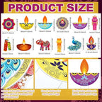 Amyhill 12 Pcs Diwali Yard Signs with Stakes, Indian Lights Festival Lawn - Image 2