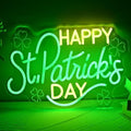 St Patricks Day Led Sign, Dimmable Led Neon Sign for Happy St Patrick's Day Decoration, Saint Patrick Day Decor for Home Office Indoor Usb Powered Light Up Sign by Unknown