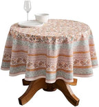 Maison d' Hermine Table Cloth Round Table Reusable 100% Cotton 69" Diameter by MaisondHermine