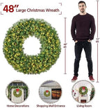Yaheetech 48in Large Artificial Christmas Wreath - Image 3