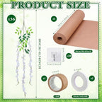 Yinder 61 Pcs 3D Classroom Tree Wisteria Tree Wall Decor Back to School Classroom Ceiling Bulletin Board Decor Artificial White Blossom Vines Kraft Paper for Reading Corner Bedroom Decoration - Image 4