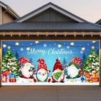 Garage Door Christmas Cover 7x16FT: Garage Christmas Decorations with Bar Magnets & Ropes, Holiday Garage Door Banner Decorative Xmas for Indoor Outdoor [Include Installation Instructions] by Unknown