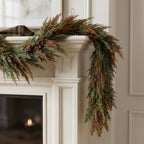 Valery Madelyn 9ft Artificial Norfolk Pine Fall Garland for Mantle by ValeryMadelyn