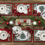 Elrene Home Fashions Villeroy & Boch Toy's Delight Christmas Napkins, Holiday Dinner Napkins, 17 Inches x 17 Inches, Set of 4 - Image 3