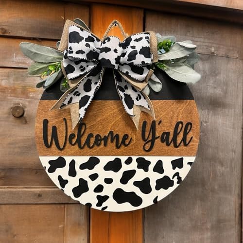 Wood front door sign Wood sign Home decor Welcome sign Sign for front door House warming gift Wedding gift (Welcome y’all-DS012(A10) S003, 18" Width) - Image 2