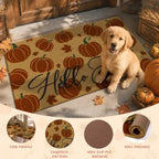 LOKHOM Fall Welcome Door Mat, 24"x36" Coir Outside Doormat Hello Pumpkin - Image 4