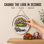 16 Pcs Interchangeable Welcome Sign For Front Door, Changeable Door Sign，16 - Image 3