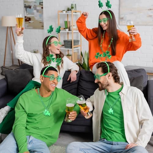 Crowye 36 Pcs St. Patricks Day Party Favors Bulk Sets, Clover - Image 4