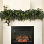 36Pcs Christmas Norfolk Pine Stems, Real Touch Branches, Greenery Picks by NTNIETING