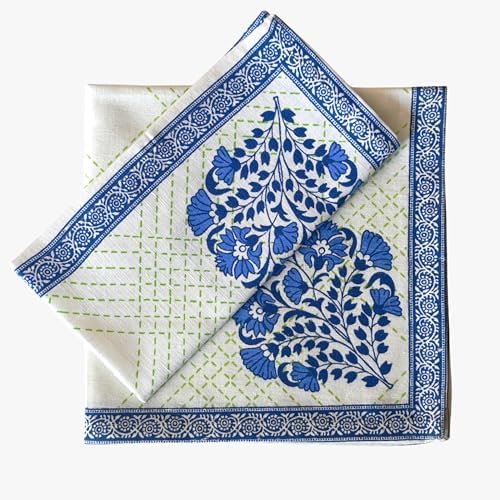 FINGERCRAFT Cloth Napkins Set of 12 Cotton Linen, 20x20 Inch, Mesh Banquet - Image 2